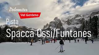 Pista Spacca Ossi  Funtanes da Plan de Gralba a Selva Val Gardena dolomitisuperski valgardena [upl. by Katherina370]