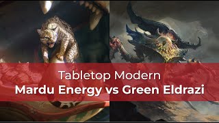 Mardu Energy vs MonoGreen Eldrazi  BLB Modern  MTG [upl. by Relluf]