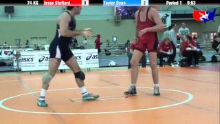 Jesse Stafford vs Taylor Doan at 2013 ASICS University Nationals  GR [upl. by Vinny]