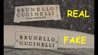 Real or fake Brunello Cucinelli How to spot original Brunello Cucinelli sweaters and cardigans [upl. by Aicirt]