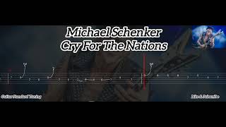 MICHAEL SCHENKER  CRY FOR THE NATIONS  TAB GUITAR [upl. by Atteinotna]