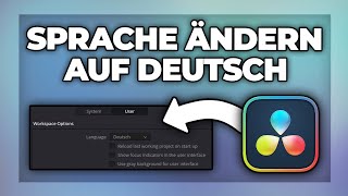 Davinci Resolve auf deutsch umstellen  Sprache ändern Tutorial [upl. by Eelatan66]