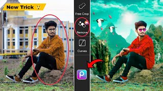 Photo Ka Background Change Kaise Kare  PicsArt Background Change photo editing  PicsArt Editing [upl. by Euqinemod]