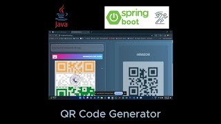 QR Code Generator App using Java Spring Boot [upl. by Ynaffik]