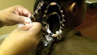 How to lace hair using Mizani Lacers pt2 [upl. by Llemmart]