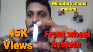 Miniature model making Front wheel system in miniature model buses [upl. by Ivanah621]