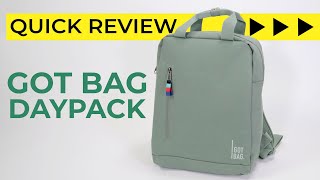 Got Bag Daypack  Quick Backpack Review  Tour [upl. by Ettennad]