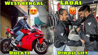 West Bengal se Ducati ki Delivery 😍 Diwali par ap sab ke liye Gifts ❤️ Amir Santosh ki tagdi ladai 😡 [upl. by Dorothi934]