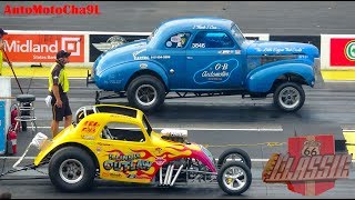 GOOD OLD DAYS NOSTALGIA CARS DRAG RACING 60s GASSERS FUNNY CARS [upl. by Alrac]