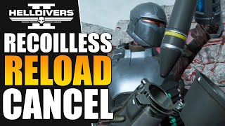 Helldivers 2  Recoilless Reload Cancel is Fun Helldive Solo [upl. by Clemens]