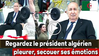 Algérie Regardez le président algérien Tebboune pleurer et ébranler les sentiments des Algériens [upl. by Ecnarepmet]