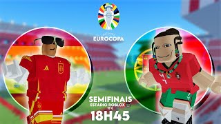 ESPANHA X PORTUGAL NA EUROCOPA 2024 NO ROBLOX SUPER LEAGUE SOCCER [upl. by Eiwoh372]