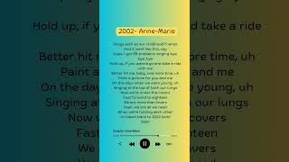 AnneMarie  2002 Lyrics  Aesthetic annemarie 2002 shorts viral [upl. by Nasah572]