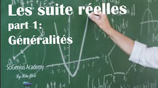 Les suites réelles part1  rappel 3ème math  science technique et informatique [upl. by Cila]