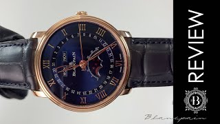 Blancpain Villeret Moonphase amp Complete Calendar 40mm Watch [upl. by Sapphera]