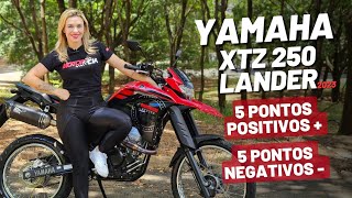 YAMAHA LANDER XTZ 250 2023  5 pontos positivos e 5 negativos [upl. by Prentice]