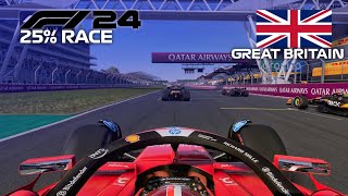 F1 2024 GAME  25 Race British  Charles Leclerc  PS4 Gameplay [upl. by Goldwin]