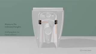 How to install a Catalano floor mount toilet [upl. by Assir]