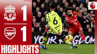 Mo Salah Scores in Premier League Draw  Liverpool 11 Arsenal  Highlights [upl. by Annorah417]