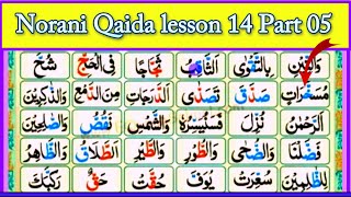 Learn Noorani Qaida Lesson 14 Full in Hindi  Qaida Noorania with Tajweed [upl. by Harutek]