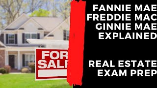 Fannie Mae Freddie Mac Ginnie Mae  Chapter 15 [upl. by Aicirtap]