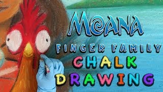 Moana Song  Chalk Drawing  Art for Kids  Family Friendly Music  WigglePop [upl. by Dasa]