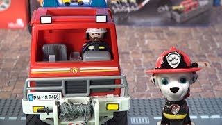 Feuerwehr Einsatzfahrzeuge🚒  Playmobil LEGO Fireman Sam🔥 and Paw Patrol für Kinder [upl. by Omer]