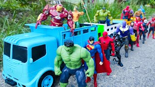 AVENGERS SUPERHERO STORY SPIDERMAN 2 VS HULK SMASH THANOS CAPTAIN AMERICA SUPERMAN BATMAN [upl. by Iphagenia]