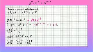 POTĘGOWANIE od podstaw proste przykłady 4 dla klasy szóstej i siódmej [upl. by Elisha]