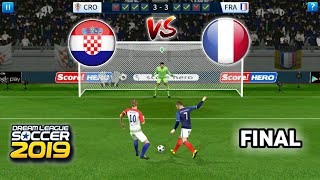 Croatia vs France  Penalty Shootout Final  Dream League Soccer 2019 Gameplay [upl. by Malinin]