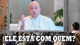 PAPA FRANCISCO ABRAÇA AGENDA DOS PODEROSOS OU DOS POBRES DA TERRA [upl. by Tansy132]