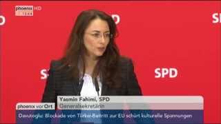 Anschlag in Paris Statement von Yasmin Fahimi SPD am 12012015 [upl. by Lladnew474]