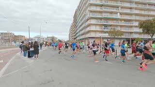 Media Maraton Santa Pola 2024 paso por Gran PlayaPuerto [upl. by Aisak753]