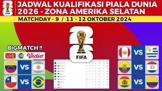 Jadwal Kualifikasi Piala Dunia 2026 Zona Conmebol  Venezuela vs Argentina  Chile vs Brazil [upl. by Markos965]