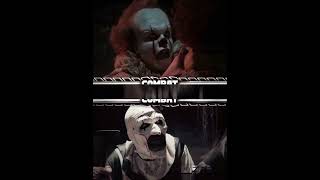 Pennywise Vs Art The Clown meme edit it terrifier terrifier22022 pennywise [upl. by Chloe310]