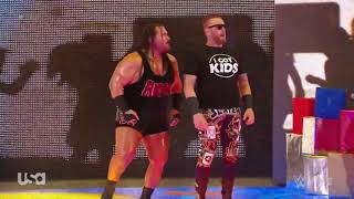 Heath Slater With Rhyno Entrance  RAW December 25 2017 [upl. by Semyaj]