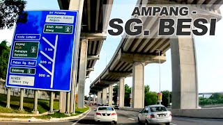 Lebuhraya MRR2 Selangor Ampang  Cheras  Bandar Tasik Selatan  Sungai Besi [upl. by Nemzzaj]