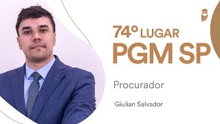 PGM SP Conheça Giulian Salvador aprovado para o cargo de Procurador [upl. by Katinka]