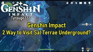 Genshin Impact  2 Way to visit Sal Terrae Underground Be the First [upl. by Neila]