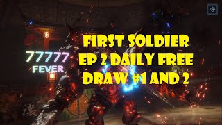 FF7 Ever Crisis First Soldier EP 2 Daily Free Draw  1 and 2 [upl. by Ariad]