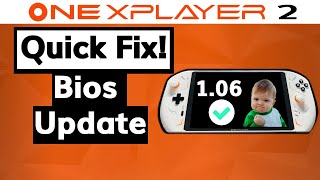 OneXPlayer 2 Bios update guide [upl. by Kalil]