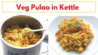 Vegetable Pulao Recipe in Prestige MultiCookerElectric Kettle  Hostel Travel Friendly Cooking [upl. by Naraj329]