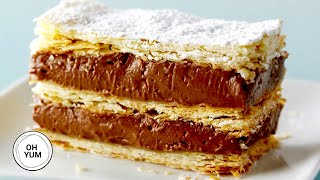 Professional Baker Teaches You How To Make CHOCOLATE NAPOLEON [upl. by Larry343]