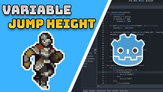 2D Platformer Variable Jump Height Godot 4 [upl. by Arondel]