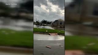 Tornado leaves path of destruction in Temple Bell County Texas [upl. by Hazen]