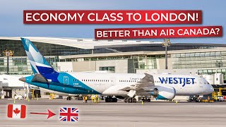 BRUTALLY HONEST  TransAtlantic Economy Class on WESTJETs Boeing 7879 to London Gatwick [upl. by Hemminger336]