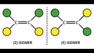 E amp z isomers naming of alkene Geometrical isomersشرح بالعربي [upl. by Eula]