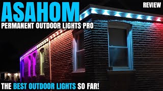 The Best Outdoor LED Lights So Far  ASAHOM 1060 Permanent Outdoor Lights Pro Review [upl. by Adila539]