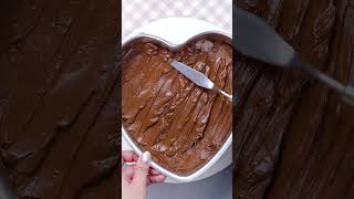 shorts Sweet Heart Chocolate Heart Cake Shape [upl. by Ianej]