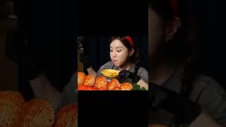 Sea food eating MUKBANGoctopasshrimpasmrvideoshorts [upl. by Geldens]